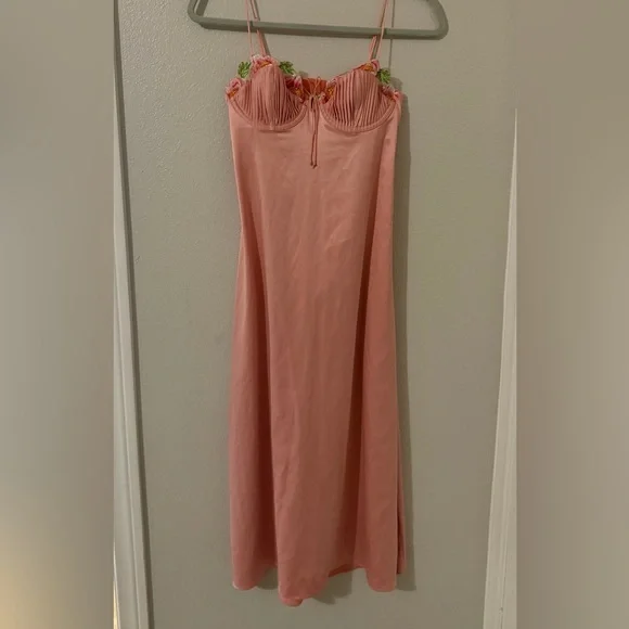 RARE! For Love And Lemons Lola Sample Floral Midi Dress - Picture 2 of 10